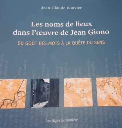 Les noms de lieux dans l'oeuvre de Jean Giono